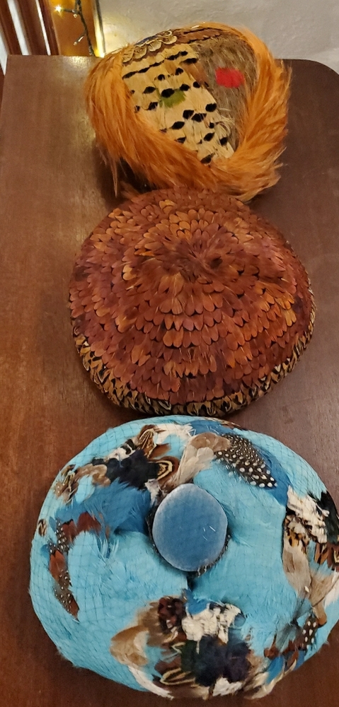 Antique feather hats